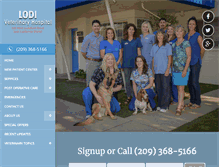 Tablet Screenshot of lodivethospital.com
